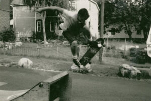Skateboarder performing a trick. Photo by Rob Larsen on Flickr.