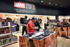 Image of a Marvel gift shop