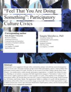 Transdisciplinary Journal of Cultural Participation cover page