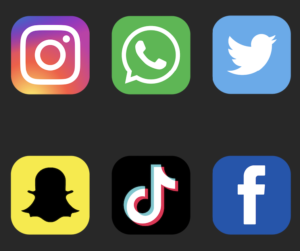 Varies popular social media platforms