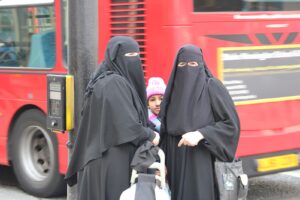 Salafi movement includes women tenants wearing niqabs to follow their religious beliefs.